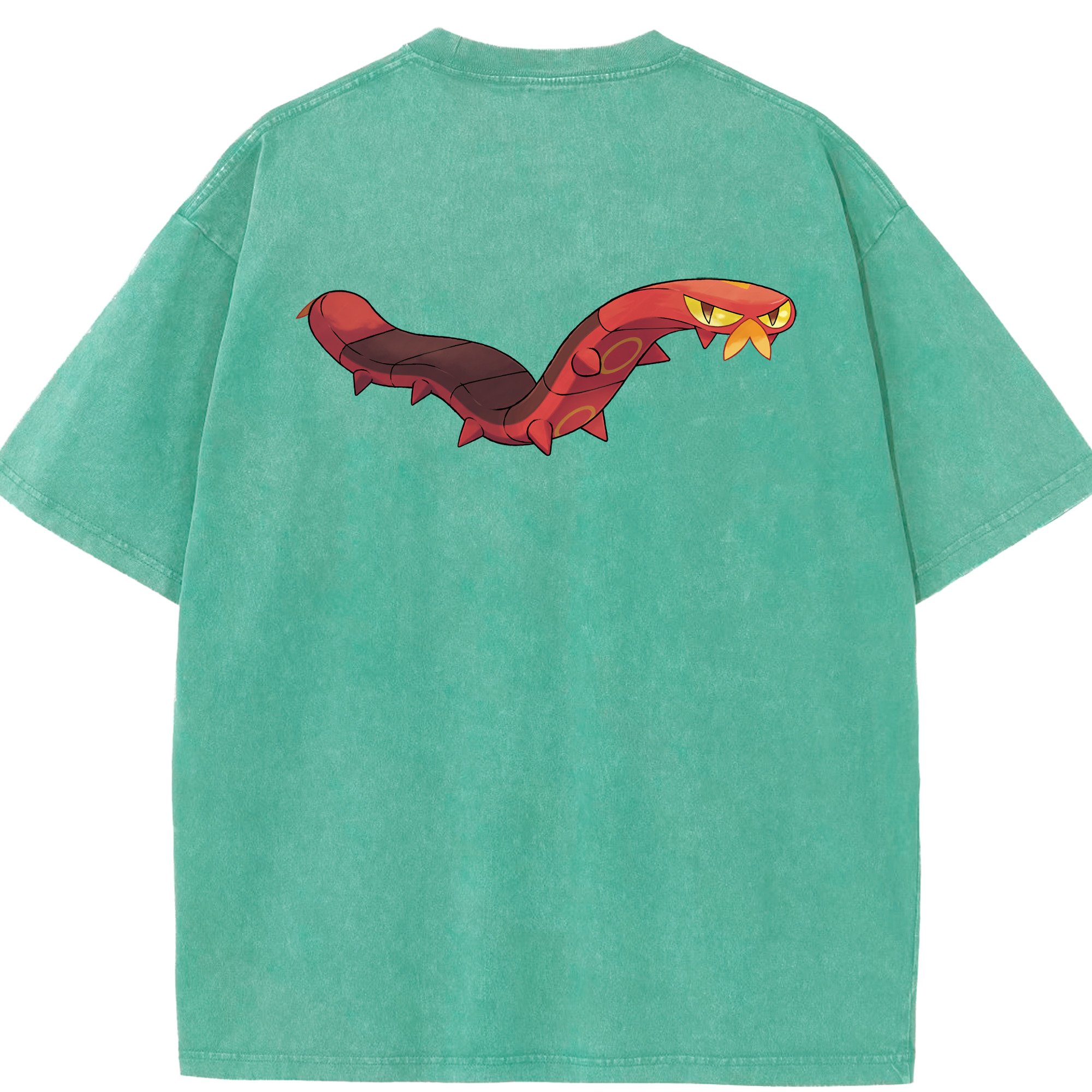 （画像用） ポケットモンスター Pokémon 綿100% ヴィンテージ風 半袖Tシャツ（背面プリント）